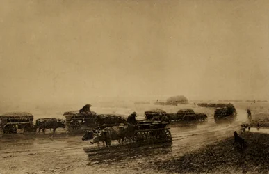 Piste de charrette à bœufs à Marioupol, 1875